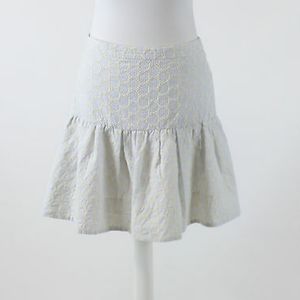 Jcrew seersucker mini flare skirt size4
